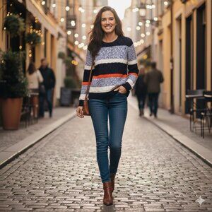 🖤 Old Navy Colorblock Knit Crewneck Sweater 🖤